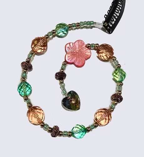 Orange Aurora Hair Beads