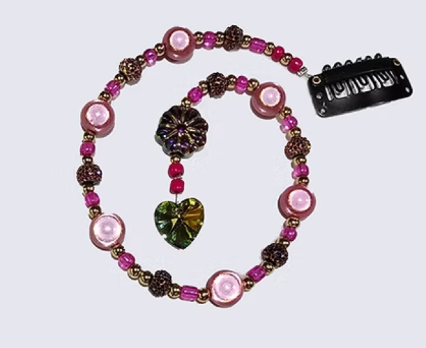 Pink Aurora Hair Beads