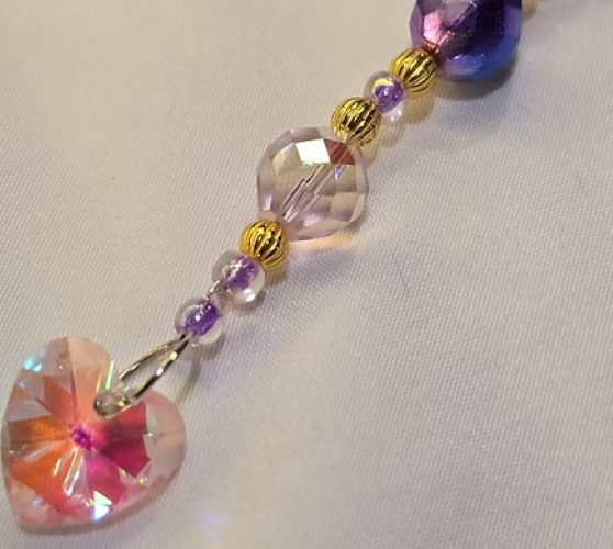 Blue-Violet Aurora Hair Beads